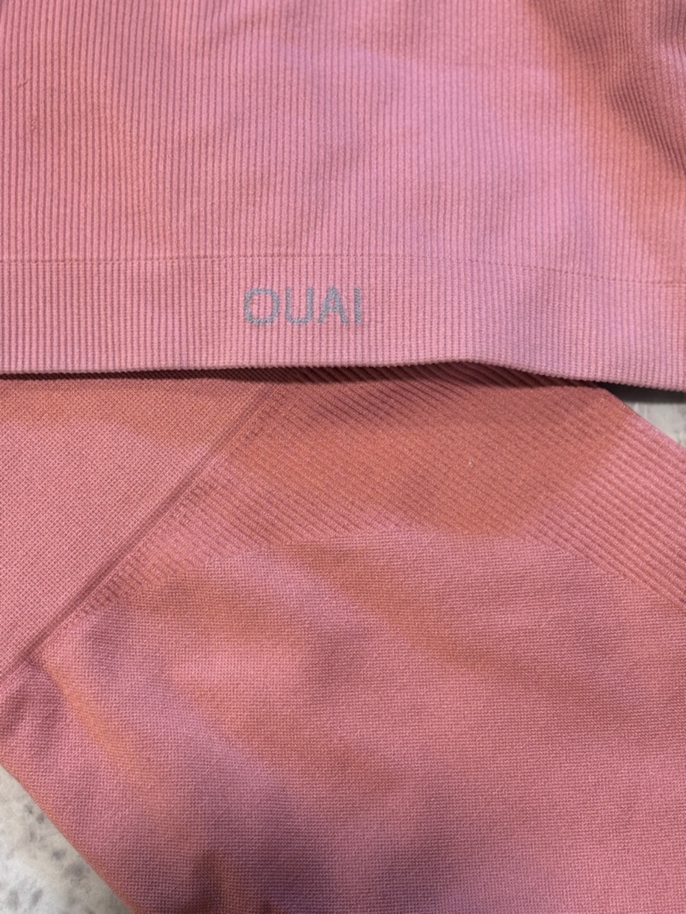 OUAI Ribbed Dusty Rose Top - Picture 11 of 12